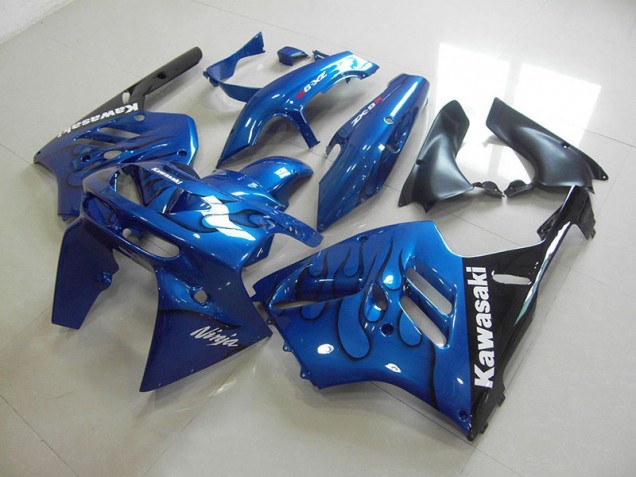 1994-1997 Blue Black Flame Kawasaki Ninja ZX9R Motorcycle Fairings & Bodywork & Bodywork 1994-1997 Blue Black Flame Kawasaki Ninja ZX9R Motorcycle Fairings & Bodywork & Bodywork