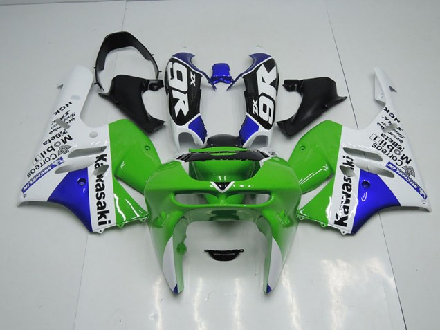 1994-1997 Green White Kawasaki Ninja ZX9R Motorcycle Fairings & Bodywork 1994-1997 Green White Kawasaki Ninja ZX9R Motorcycle Fairings & Bodywork