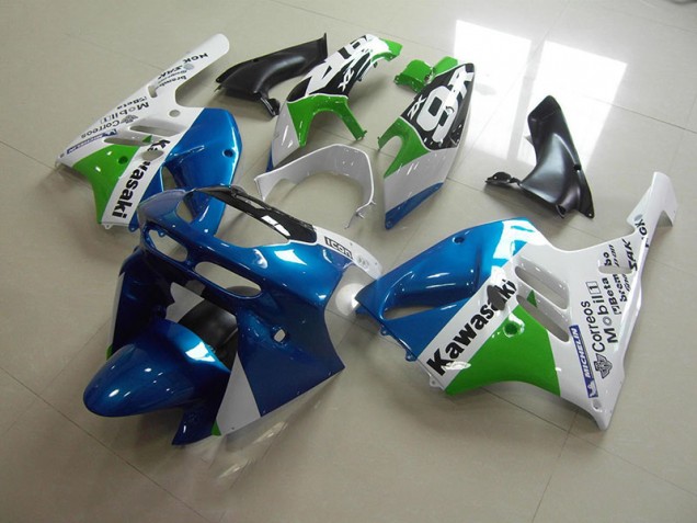 1994-1997 Light Blue White Kawasaki Ninja ZX9R Motorcycle Fairings & Bodywork 1994-1997 Light Blue White Kawasaki Ninja ZX9R Motorcycle Fairings & Bodywork