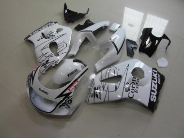 1996-2000 White Corona Suzuki GSXR 600 Motorcycle Fairings & Bodywork