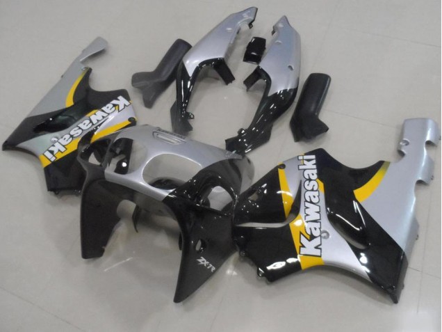 1996-2002 Silver and Black Kawasaki Ninja ZX7R Motorcycle Fairings & Bodywork 1996-2002 Silver and Black Kawasaki Ninja ZX7R Motorcycle Fairings & Bodywork