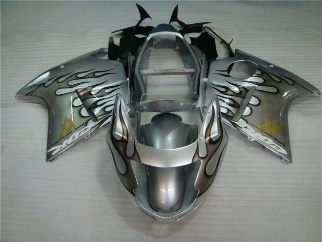 1996-2007 Flame Silver Grey Honda CBR1100XX Motorcycle Fairings 1996-2007 Flame Silver Grey Honda CBR1100XX Motorcycle Fairings