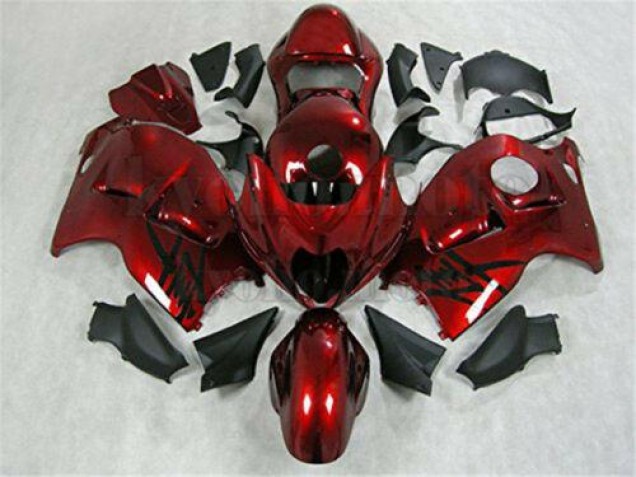1996-2007 Red Black Suzuki GSXR 1300 Motorcycle Fairings & Bodywork 1996-2007 Red Black Suzuki GSXR 1300 Motorcycle Fairings & Bodywork
