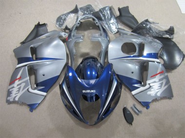 1996-2007 Silver Blue Suzuki GSXR1300 Motorcycle Fairings & Bodywork