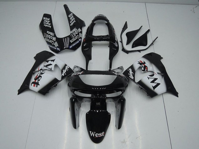 1998-1999 Black West Kawasaki Ninja ZX9R Black West Kawasaki Ninja ZX9R Motorcycle Fairings 1998-1999 Black West Kawasaki Ninja ZX9R Black West Kawasaki Ninja ZX9R Motorcycle Fairings