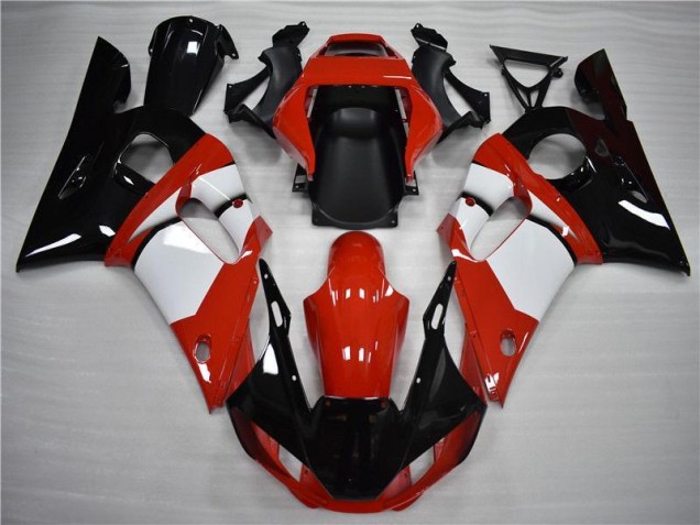 1998-2002 Black White Yamaha YZF R6 Motorcycle Fairings 1998-2002 Black White Yamaha YZF R6 Motorcycle Fairings