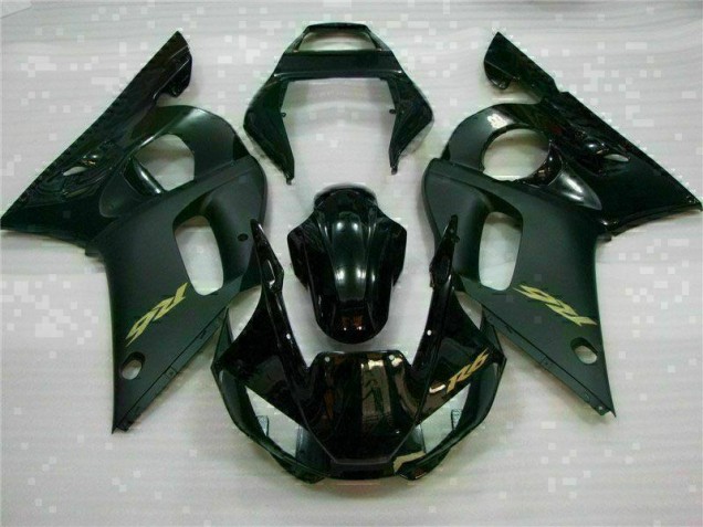 1998-2002 Black Yamaha YZF R6 Motorcycle Fairings & Bodywork 1998-2002 Black Yamaha YZF R6 Motorcycle Fairings & Bodywork