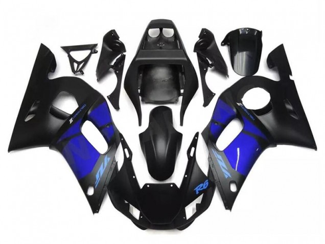 1998-2002 Blue Black Yamaha YZF R6 Fairing Kit & Bodywork 1998-2002 Blue Black Yamaha YZF R6 Fairing Kit & Bodywork
