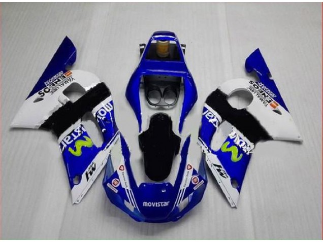 1998-2002 Blue Green White Yamaha YZF R6 Motorcycle Fairings 1998-2002 Blue Green White Yamaha YZF R6 Motorcycle Fairings