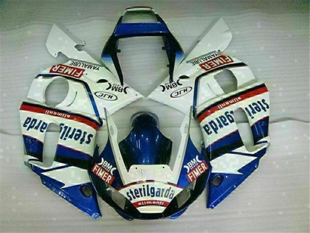 1998-2002 Blue White Yamaha YZF R6 Motorcycle Fairings 1998-2002 Blue White Yamaha YZF R6 Motorcycle Fairings