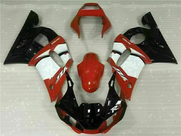 1998-2002 Red White Yamaha YZF R6 Motorcycle Fairings 1998-2002 Red White Yamaha YZF R6 Motorcycle Fairings