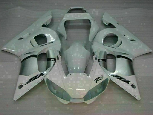 1998-2002 White Yamaha YZF R6 Motorcycle Fairings 1998-2002 White Yamaha YZF R6 Motorcycle Fairings