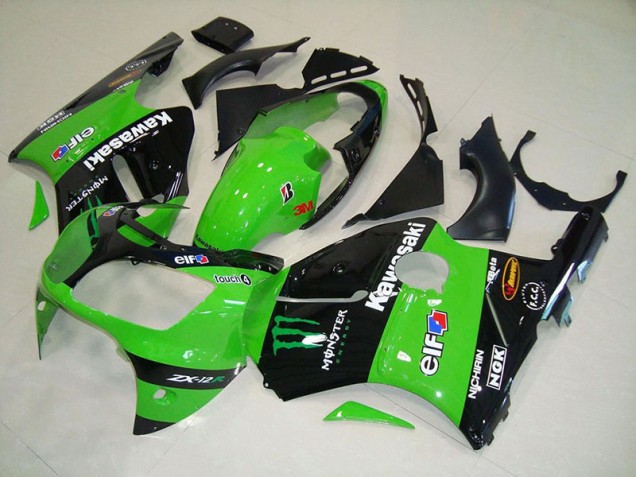 2000-2001 Green Monster Kawasaki Ninja ZX12R Motorcycle Fairings & Bodywork 2000-2001 Green Monster Kawasaki Ninja ZX12R Motorcycle Fairings & Bodywork