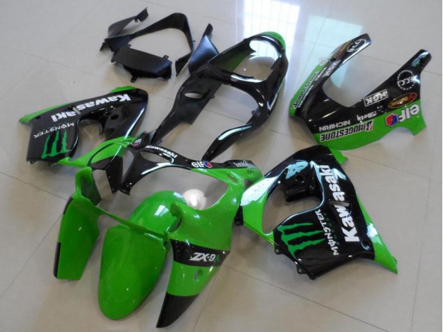 2000-2001 Green Monster Kawasaki Ninja ZX9R Motorcycle Fairings & Bodywork 2000-2001 Green Monster Kawasaki Ninja ZX9R Motorcycle Fairings & Bodywork