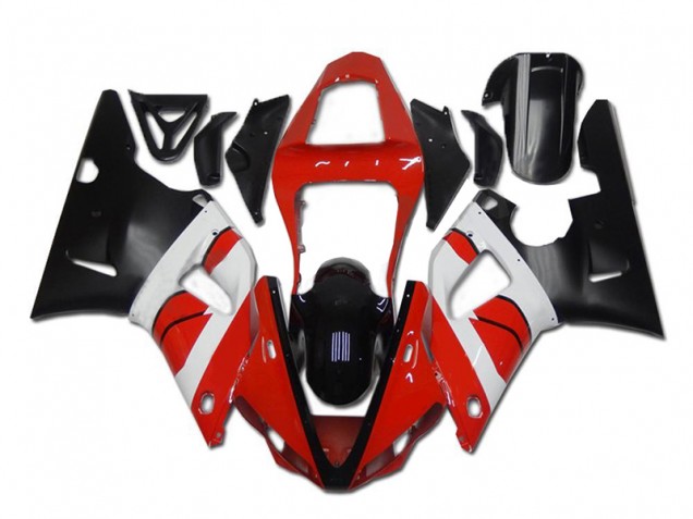 2000-2001 Red White Black Yamaha YZF R1 Motorcycle Fairings 2000-2001 Red White Black Yamaha YZF R1 Motorcycle Fairings