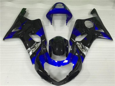 2000-2002 Blue Black Suzuki GSXR 1000 Motorcycle Fairings