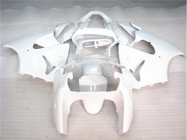 2000-2002 Glossy White Kawasaki Ninja ZX6R Motorcycle Fairings