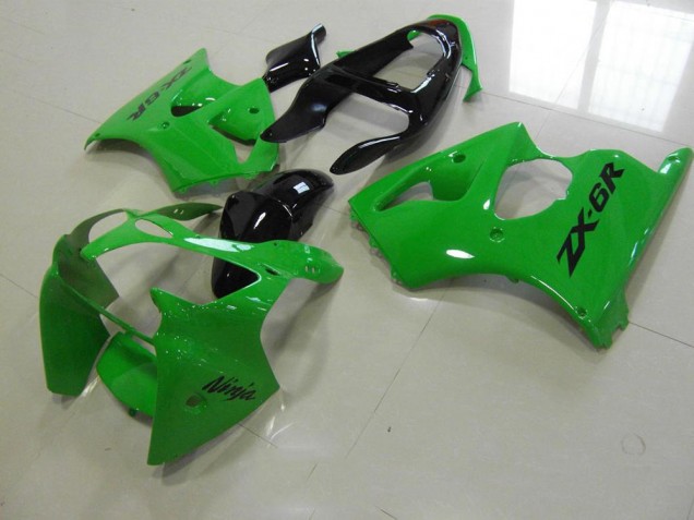 2000-2002 Green Black Tail Kawasaki Ninja ZX6R Motorcycle Fairings 2000-2002 Green Black Tail Kawasaki Ninja ZX6R Motorcycle Fairings