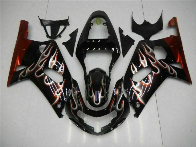 2001-2003 Black Suzuki GSXR 600/750 Full Fairing Kit 2001-2003 Black Suzuki GSXR 600/750 Full Fairing Kit