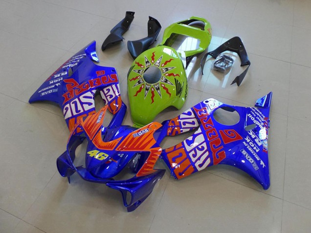 2001-2003 Blue Rossi Honda CBR600 F4I Motorcycle Fairings 2001-2003 Blue Rossi Honda CBR600 F4I Motorcycle Fairings