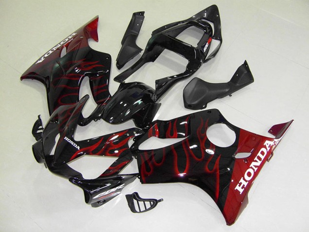 2001-2003 Red Flame Honda CBR600 F4I Motorcycle Fairings 2001-2003 Red Flame Honda CBR600 F4I Motorcycle Fairings