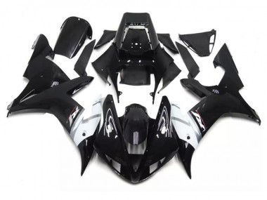 2002-2003 Black White Yamaha YZF R1 Motorcycle Fairings & Bodywork