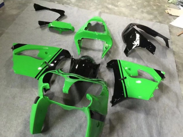 2002-2003 Green Glossy Black Kawasaki Ninja ZX9R Motorcycle Fairings & Bodywork