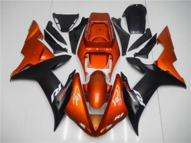 2002-2003 Orange Black Yamaha YZF R1 Motorcycle Fairings