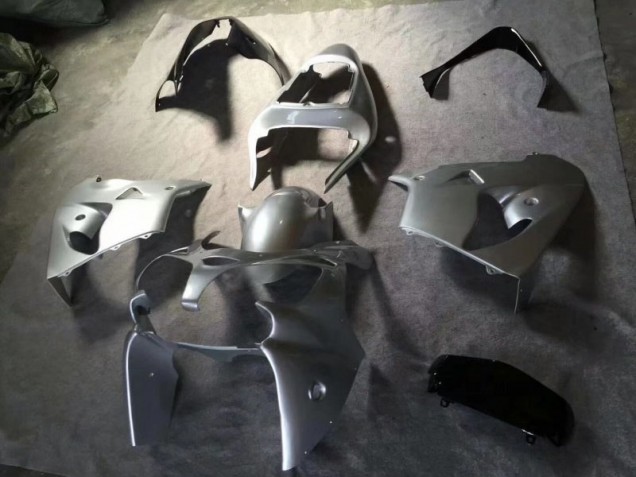 2002-2003 Silver Glossy Black Kawasaki Ninja ZX9R Motorcycle Fairings & Bodywork & Bodywork 2002-2003 Silver Glossy Black Kawasaki Ninja ZX9R Motorcycle Fairings & Bodywork & Bodywork