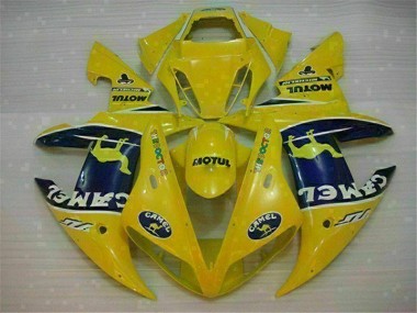 2002-2003 Yellow Yamaha YZF R1 Motorcycle Fairings
