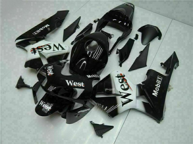 2003-2004 Black West Honda CBR600RR Motorcycle Fairings & Bodywork 2003-2004 Black West Honda CBR600RR Motorcycle Fairings & Bodywork