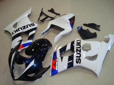 2003-2004 Dark Blue White Suzuki GSXR 1000 Motorcycle Fairings