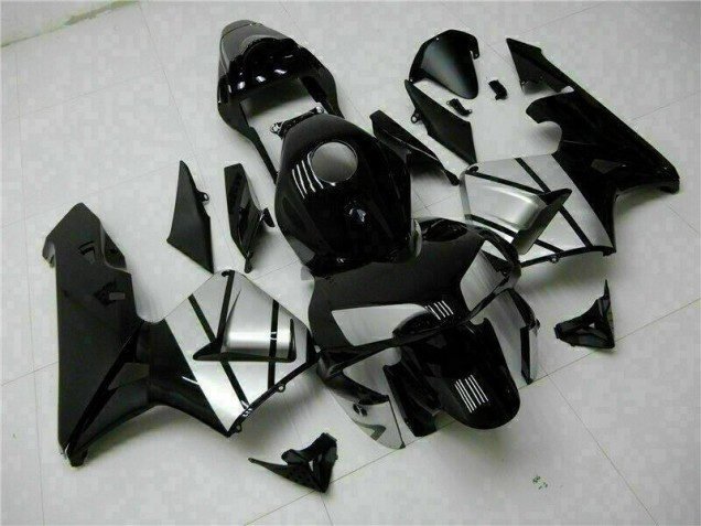 2003-2004 Glossy Black Honda CBR600RR Motorcycle Fairings 2003-2004 Glossy Black Honda CBR600RR Motorcycle Fairings