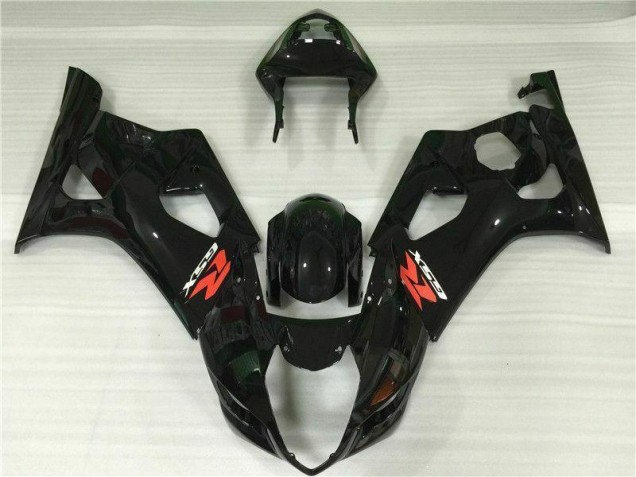 2003-2004 Glossy Black Suzuki GSXR 1000 Abs Fairing Kit 2003-2004 Glossy Black Suzuki GSXR 1000 Abs Fairing Kit
