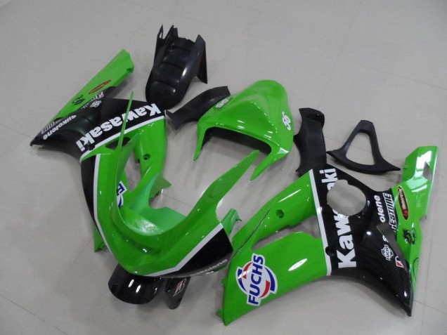 2003-2004 Green Fuchs Kawasaki Ninja ZX6R Motorcycle Fairings