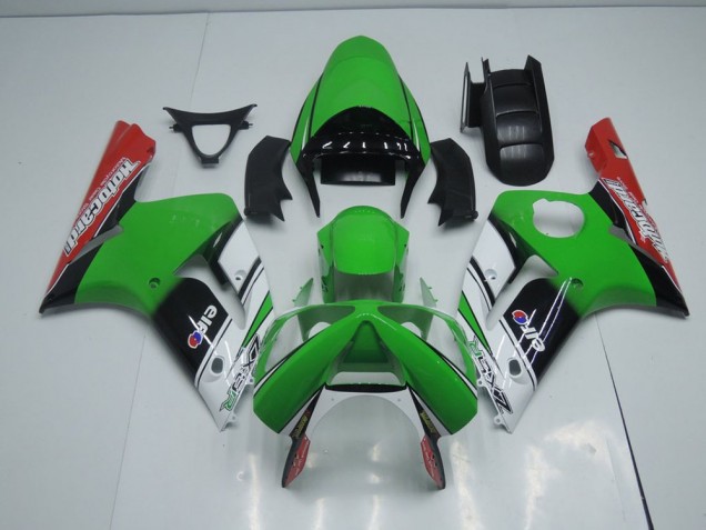 2003-2004 Green Motocard Kawasaki Ninja ZX6R Motorcycle Fairings 2003-2004 Green Motocard Kawasaki Ninja ZX6R Motorcycle Fairings