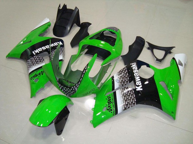 2003-2004 Green Nakano Kawasaki Ninja ZX6R Motorcycle Fairings 2003-2004 Green Nakano Kawasaki Ninja ZX6R Motorcycle Fairings
