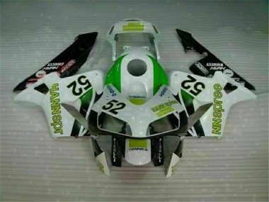 2003-2004 Green White Black Honda CBR600RR Motorcycle Fairings