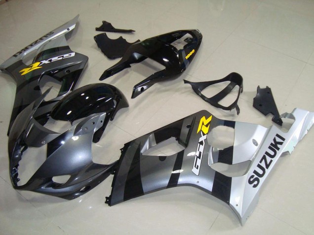 2003-2004 Grey Silver Suzuki GSXR 1000 Motorcycle Fairings 2003-2004 Grey Silver Suzuki GSXR 1000 Motorcycle Fairings