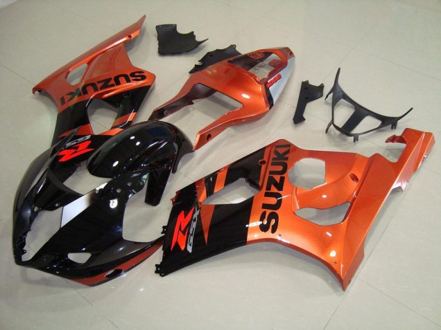2003-2004 Orange and Black Suzuki GSXR 1000 Motorcycle Fairings 2003-2004 Orange and Black Suzuki GSXR 1000 Motorcycle Fairings