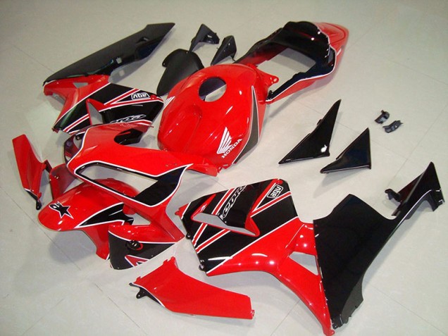 2003-2004 Red Black Honda CBR600RR Motorcycle Fairings 2003-2004 Red Black Honda CBR600RR Motorcycle Fairings