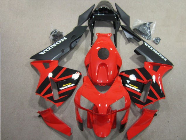 2003-2004 Red Black Honda CBR600RR Plastics Motorcycle Fairings 2003-2004 Red Black Honda CBR600RR Plastics Motorcycle Fairings