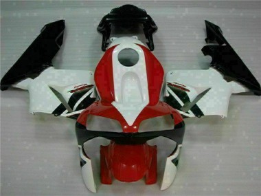 2003-2004 Red White Honda CBR600RR Plastics Motorcycle Fairings
