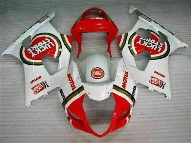 2003-2004 Red White Suzuki GSXR 1000 Motorcycle Fairings 2003-2004 Red White Suzuki GSXR 1000 Motorcycle Fairings