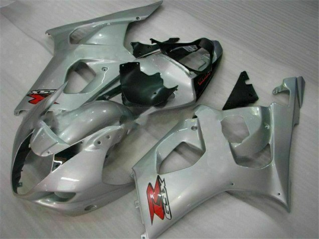 2003-2004 Silver Suzuki GSXR 1000 Full Fairing Kit 2003-2004 Silver Suzuki GSXR 1000 Full Fairing Kit