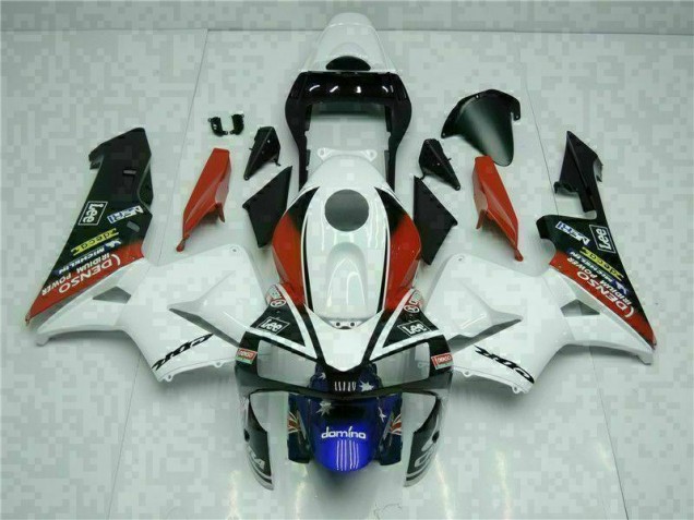 2003-2004 White Blue Honda CBR600RR Motorcycle Fairings 2003-2004 White Blue Honda CBR600RR Motorcycle Fairings