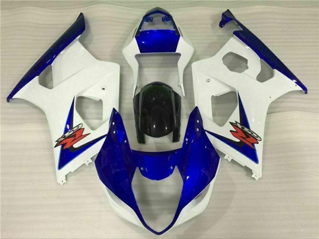 2003-2004 White Blue Suzuki GSXR 1000 Motorcycle Fairings 2003-2004 White Blue Suzuki GSXR 1000 Motorcycle Fairings