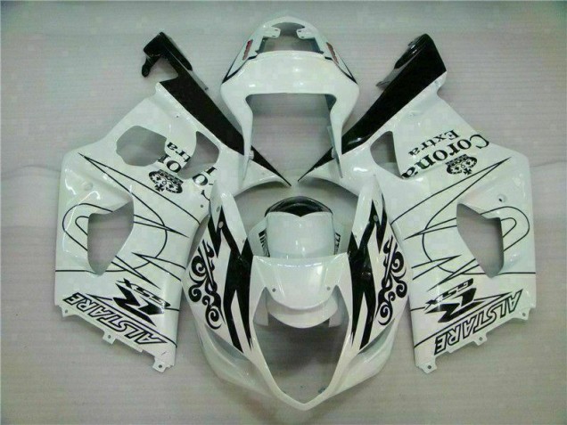 2003-2004 White Suzuki GSXR 1000 Full Fairing Kit 2003-2004 White Suzuki GSXR 1000 Full Fairing Kit