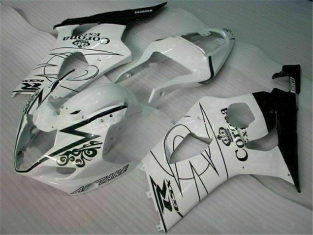 2003-2004 White Suzuki GSXR 1000 Motorcycle Fairings 2003-2004 White Suzuki GSXR 1000 Motorcycle Fairings