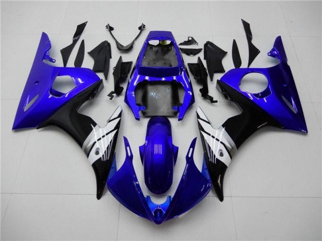 2003-2005 Blue White Black Yamaha YZF R6 Motorcycle Fairings 2003-2005 Blue White Black Yamaha YZF R6 Motorcycle Fairings